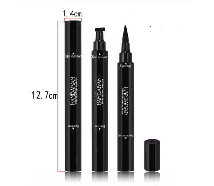 Double-tête Triangle joint eyeliner 2-en-1 imperméable à l'eau