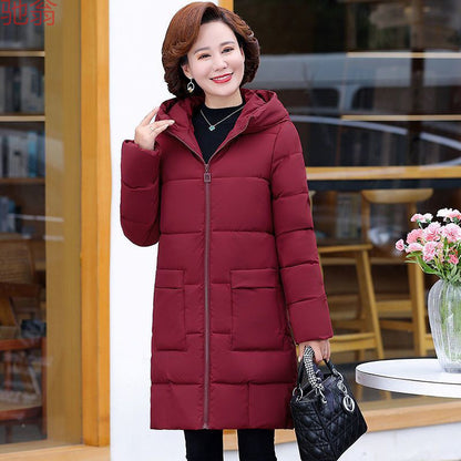 Down Cotton-padded Coat For Middle-aged And Elderly Outer Wear