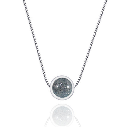 Collier de quartz fraise en argent sterling 925