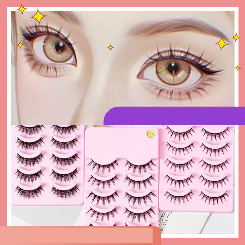 5 paires de cils manga nouvelle arrivée anime cosplay naturel wispy  cils artificiels