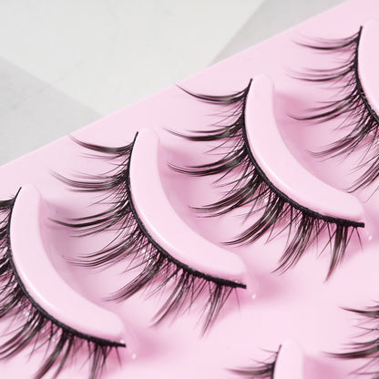 5 paires de cils manga nouvelle arrivée anime cosplay naturel wispy  cils artificiels