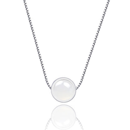 Collier de quartz fraise en argent sterling 925