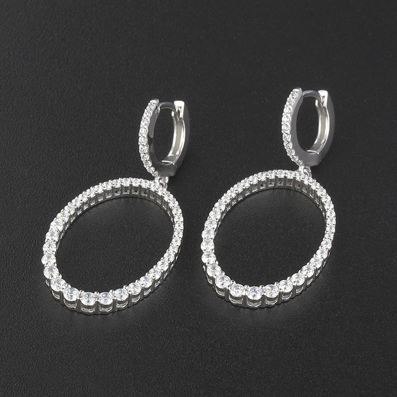 4371E Simple S925 Silver Earrings